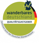 Logo: Zertifizierung "Wanderbares Deutschland Qualitätsgastgeber"